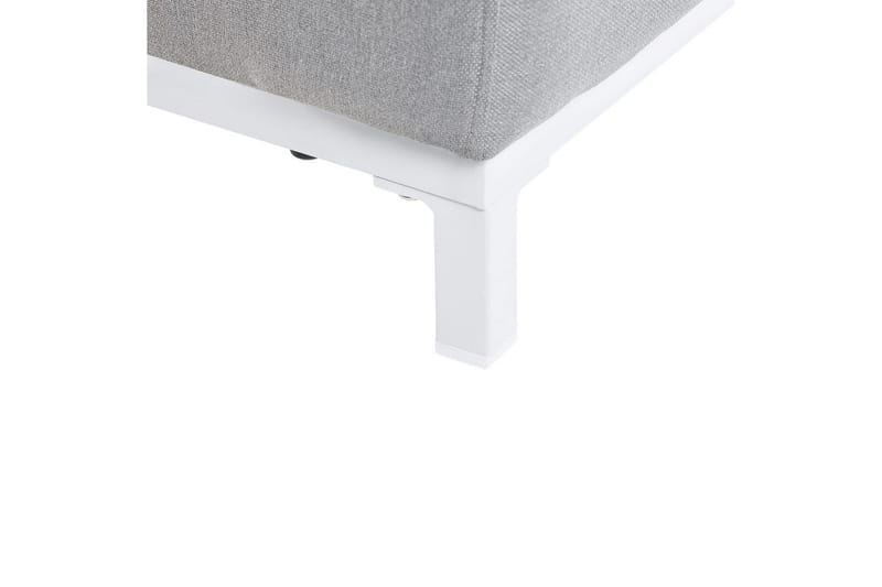 Lænestolesæt med 2 Rovigo - Lysegrå, hvid - Havemøbler - Havestole - Udendørs lænestol