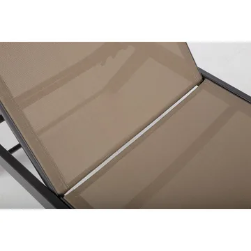 Liggestol HOME4YOU Ario Beige - Beige - Havemøbler - Havestole - Solseng & solvogn