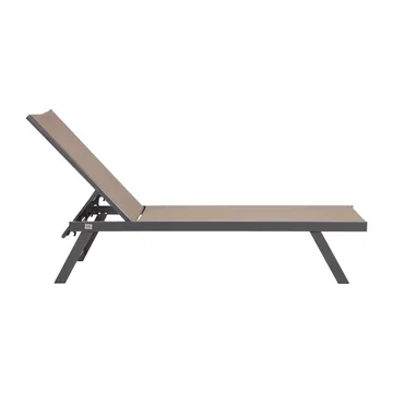 Liggestol HOME4YOU Ario Beige - Beige - Havemøbler - Havestole - Solseng & solvogn
