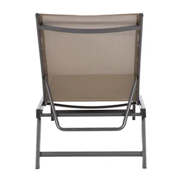 Liggestol HOME4YOU Ario Beige - Beige - Havemøbler - Havestole - Solseng & solvogn