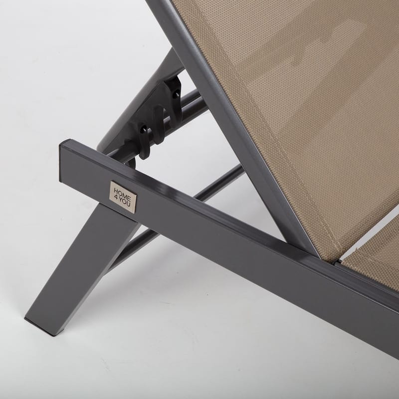 Liggestol HOME4YOU Ario Beige - Beige - Havemøbler - Havestole - Solseng & solvogn