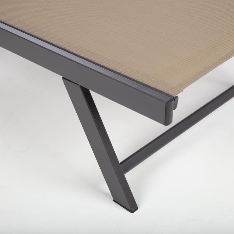 Liggestol HOME4YOU Ario Beige - Beige - Havemøbler - Havestole - Solseng & solvogn