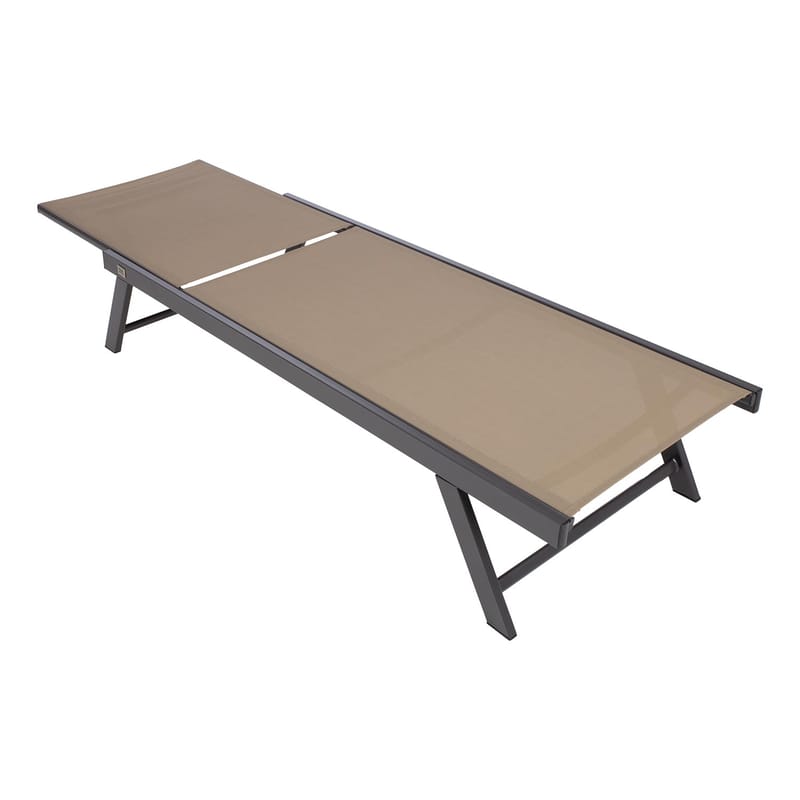 Liggestol HOME4YOU Ario Beige - Beige - Havemøbler - Havestole - Solseng & solvogn