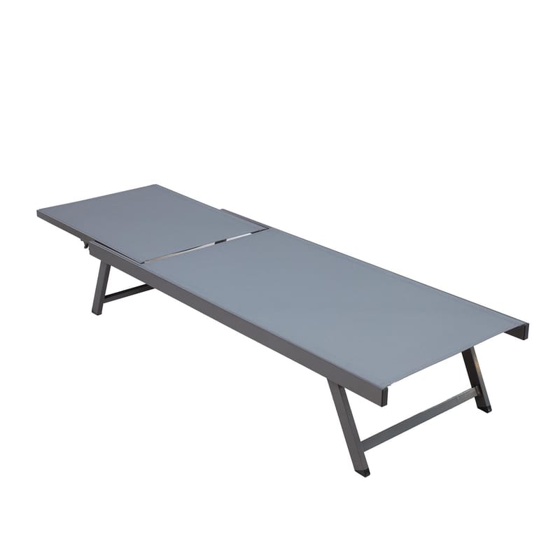 Liggestol HOME4YOU Ario Grå - grå - Havemøbler - Havestole - Solseng & solvogn