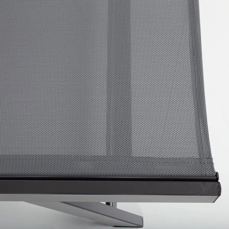 Liggestol HOME4YOU Ario Mørkegrå - mørkegrå - Havemøbler - Havestole - Solseng & solvogn