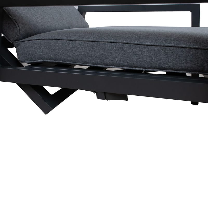 Liggestol HOME4YOU Casper grå - Grå - Havemøbler - Havestole - Solstole