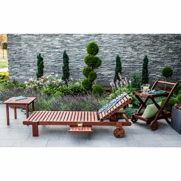 Liggestol HOME4YOU Malay Meranti - naturlig brun - Havemøbler - Havestole - Solseng & solvogn
