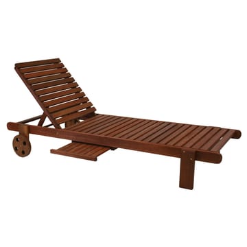 Liggestol HOME4YOU Malay Meranti - naturlig brun - Havemøbler - Havestole - Solseng & solvogn