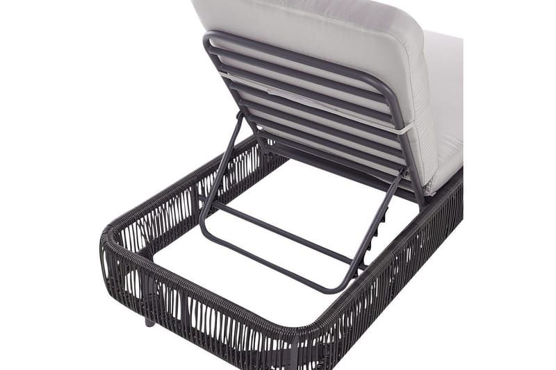 Liggestol Osini - Grå, sort - Havemøbler - Havestole - Solseng & solvogn