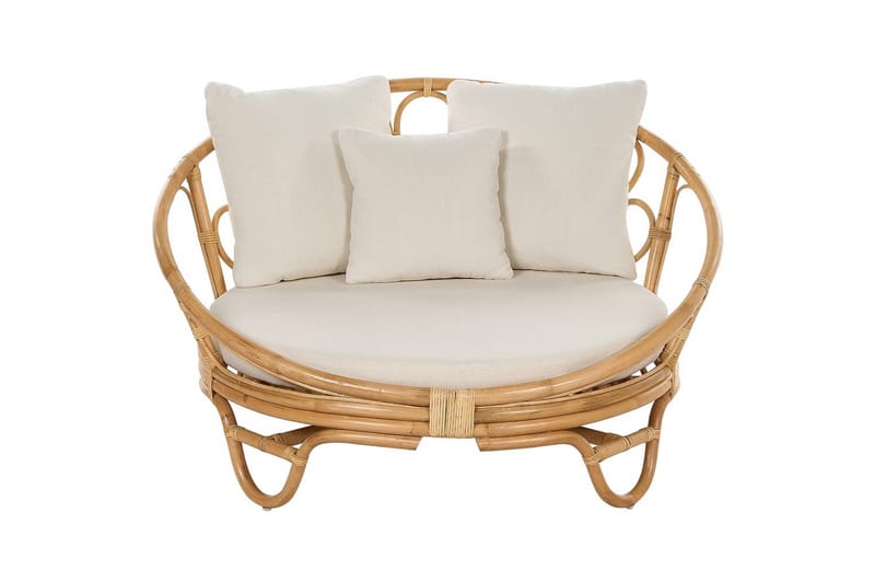 Liggestolesæt med 2 Rossano - Naturligt, beige - Havemøbler - Havestole - Udendørs lænestol