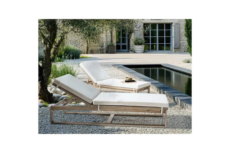 Loungestol Azzanello sæt af 2 - Havemøbler - Havestole - Solseng & solvogn