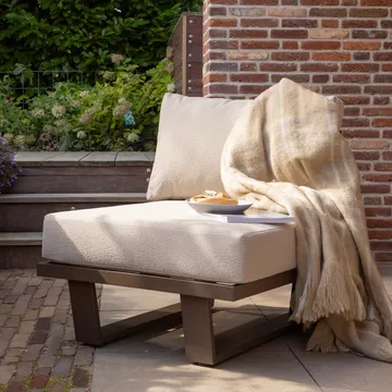 Loungestol Bear udendørs - Brun - Havemøbler - Havestole - Udendørs lænestol