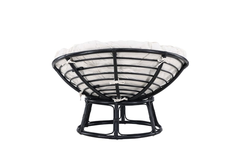 Loungestol Bonnie Sort/Hvid - Havemøbler - Havestole - Udendørs lænestol