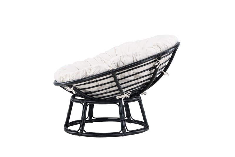 Loungestol Bonnie Sort/Hvid - Havemøbler - Havestole - Udendørs lænestol