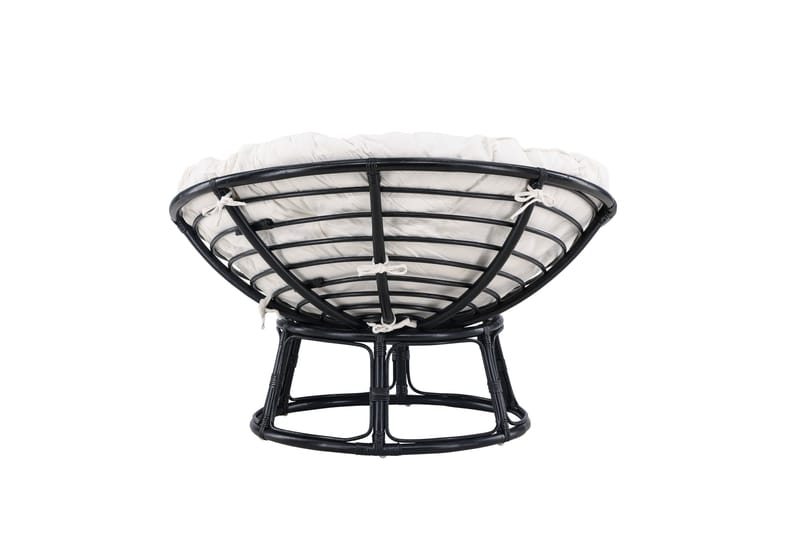 Loungestol Bonnie Sort/Hvid - Havemøbler - Havestole - Udendørs lænestol