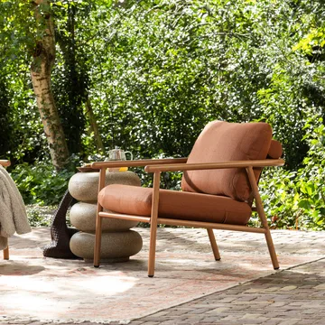 Loungestol Cavero 87 cm udendørs - Terra - Havemøbler - Havestole - Udendørs lænestol
