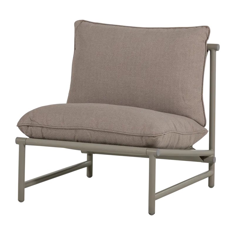 Loungestol Elvo 82 cm udendørs, Sand