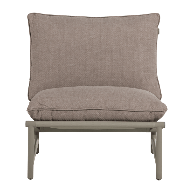 Loungestol Elvo 82 cm udendørs - Sand - Havemøbler - Havestole - Udendørs lænestol