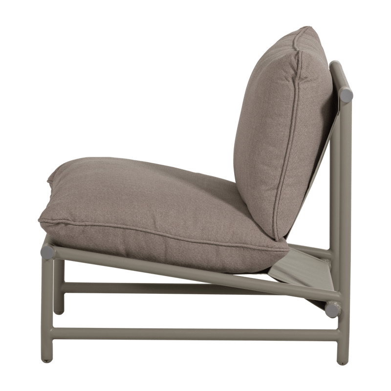 Loungestol Elvo 82 cm udendørs - Sand - Havemøbler - Havestole - Udendørs lænestol