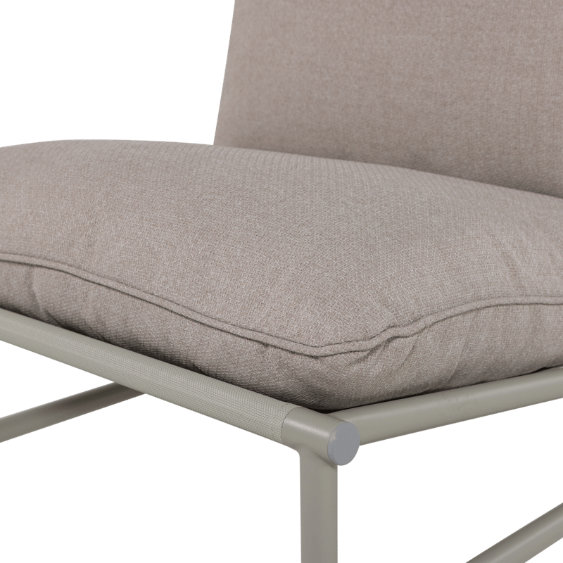 Loungestol Elvo 82 cm udendørs - Sand - Havemøbler - Havestole - Udendørs lænestol