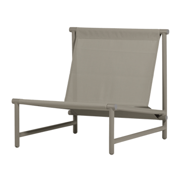 Loungestol Elvo 82 cm udendørs - Sand/Hvid - Havemøbler - Havestole - Udendørs lænestol