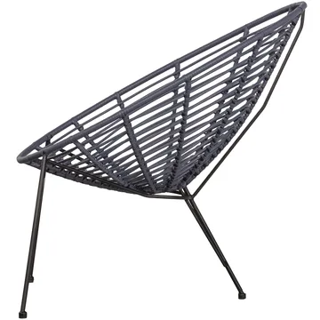 Loungestol Jane 72 cm udendørs - Blæk - Havemøbler - Havestole - Udendørs lænestol
