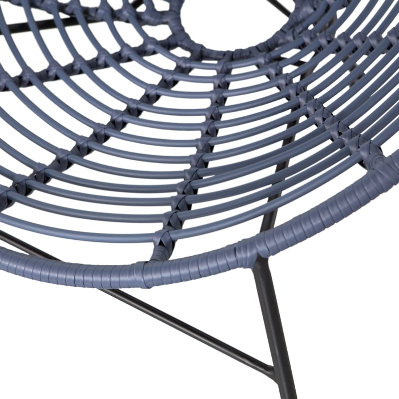 Loungestol Jane 72 cm udendørs - Blæk - Havemøbler - Havestole - Udendørs lænestol