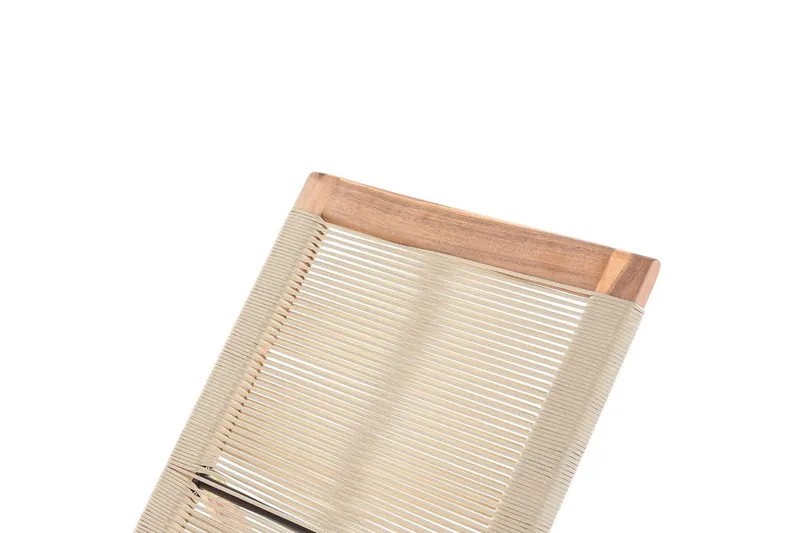 Loungestol Prossedi Beige/lyst træ - Beige/lyst træ - Havemøbler - Havestole - Solseng & solvogn