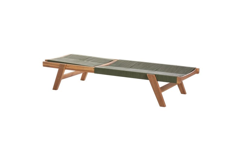Loungestol Prossedi Grønt/lyst træ - Grønt/lyst træ - Havemøbler - Havestole - Solseng & solvogn