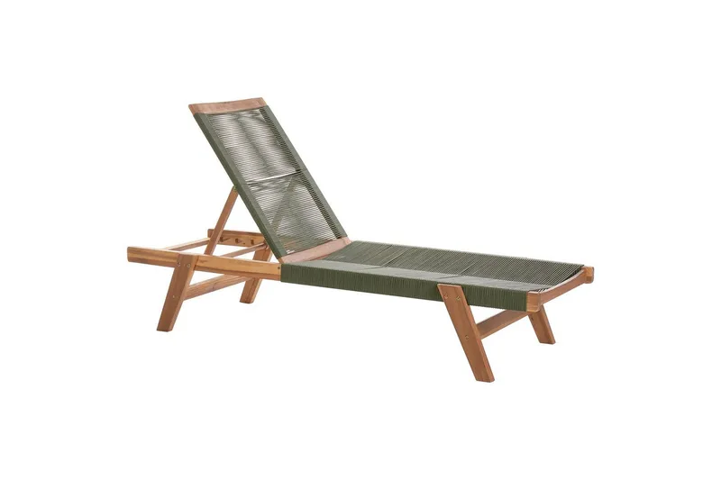 Loungestol Prossedi Grønt/lyst træ, Grønt/lyst træ