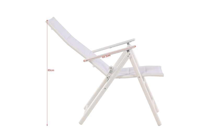 Maggie Polstret Positionsstol Udendørs - Hvid - Havemøbler - Havestole - Positionsstole