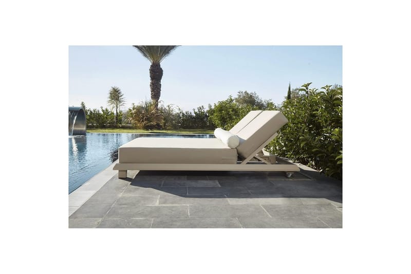 Malkiat liggestol 150x212 cm - Beige - Havemøbler - Havestole - Solstole