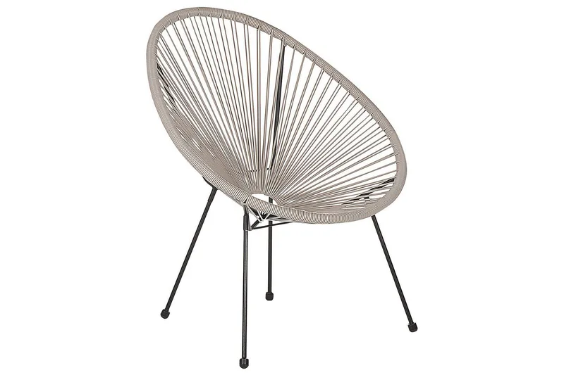 Maniwaki Udendørslænestol - Grå/Sort - Havemøbler - Havestole - Udendørs lænestol