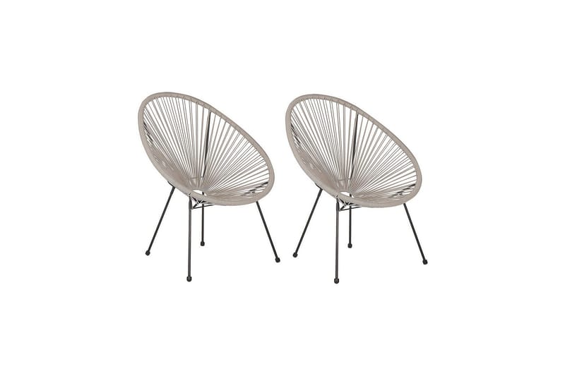 Maniwaki Udendørslænestol - Grå/Sort - Havemøbler - Havestole - Udendørs lænestol