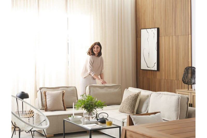 Maniwaki Udendørslænestol - Hvid Sort - Havemøbler - Havestole - Udend ørs lænestol