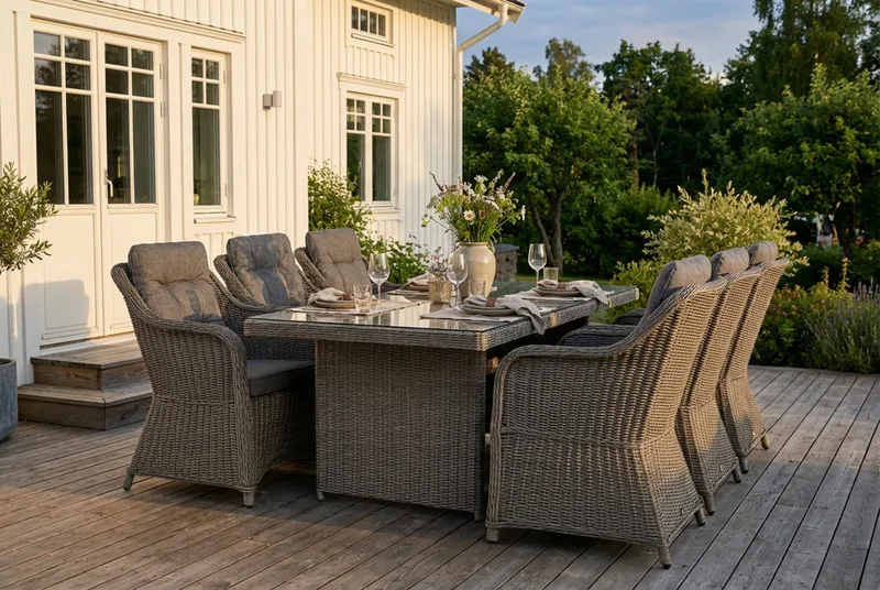 Marcus lænestol m. hynde - Grå - Havemøbler - Havestole - Udendørs lænestol