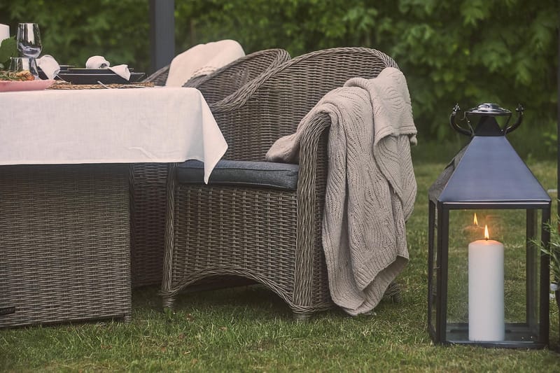 Marcus Light lænestol m. hynde - Grå - Havemøbler - Havestole - Udendørs lænestol