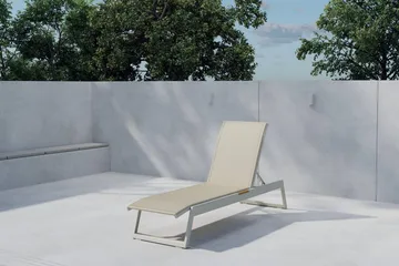 Mexico solseng udendørs - Beige - Havemøbler - Havestole - Solseng & solvogn