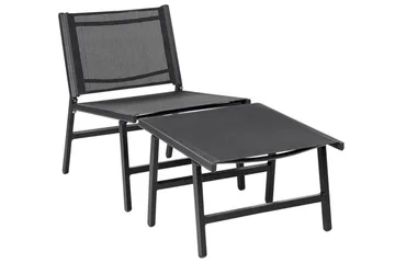 Montmagny Solstol 54x60 cm - Sort - Havemøbler - Havestole - Solstole