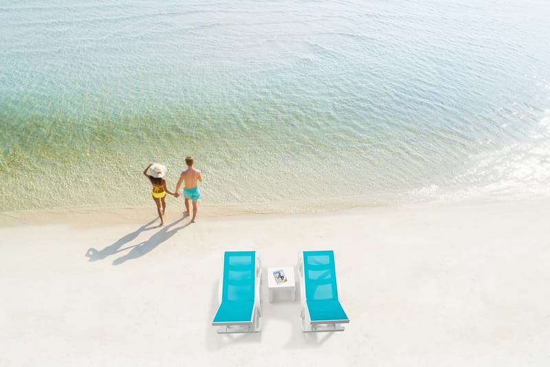 Muneo Solseng 209 cm - Hvid / antracit - Havemøbler - Havestole - Solseng & solvogn