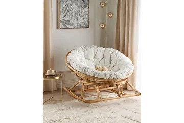 Niverville Gyngestol udendørs - Natur/Beige - Havemøbler - Havestole - Havegyngestol