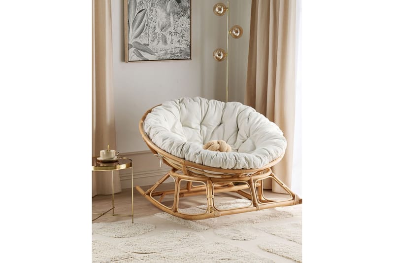 Niverville Gyngestol udendørs - Natur/Beige - Havemøbler - Havestole - Havegyngestol
