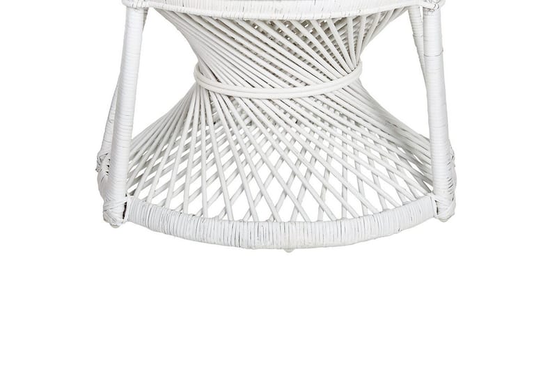 Påfuglestol Emmanuelle - Hvid - Havemøbler - Havestole - Udendørs lænestol