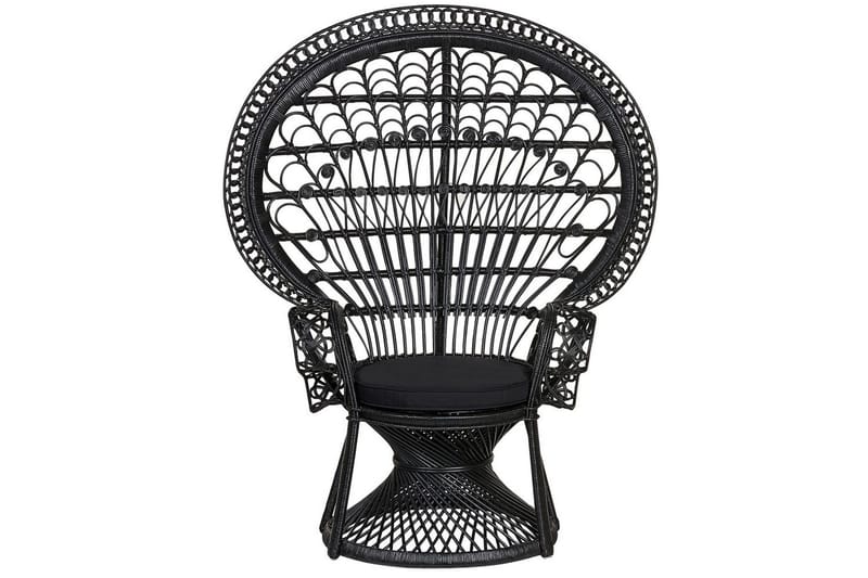 Påfuglestol Emmanuelle - Sort - Havemøbler - Havestole - Udendørs lænestol