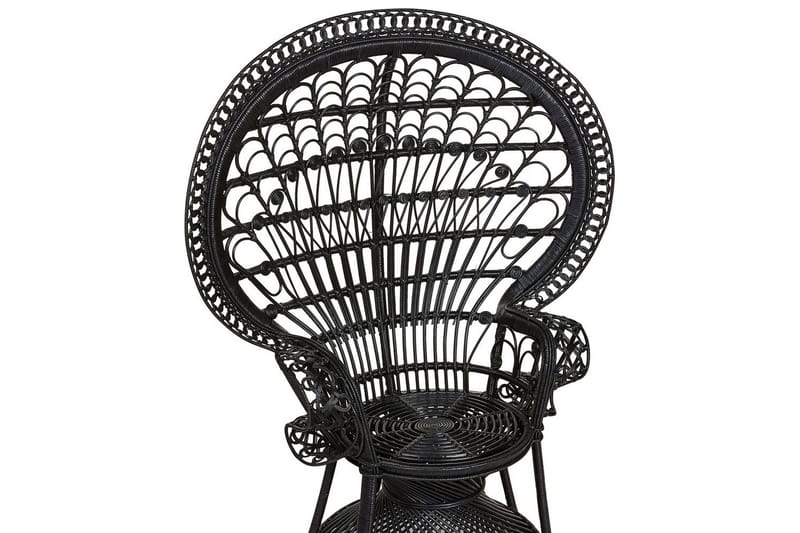 Påfuglestol Emmanuelle - Sort - Havemøbler - Havestole - Udendørs lænestol