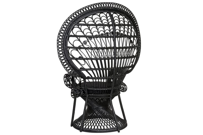 Påfuglestol Emmanuelle - Sort - Havemøbler - Havestole - Udendørs lænestol