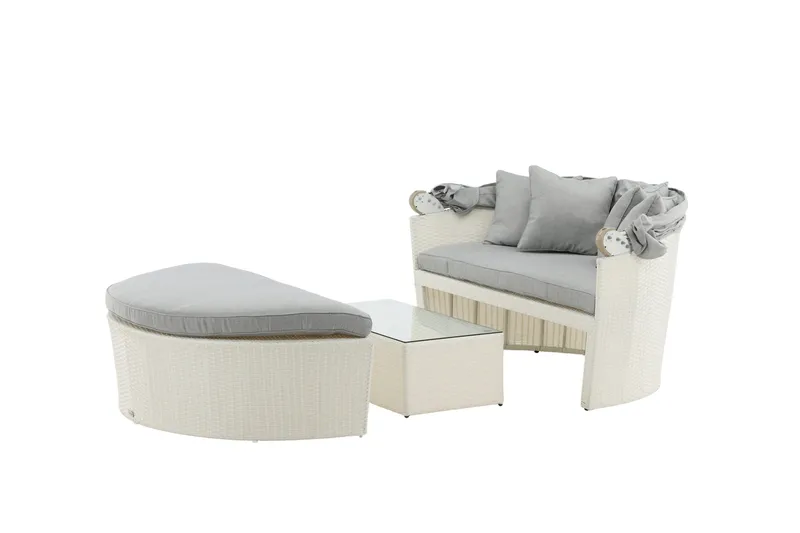 Padova Liggestol - Hvid - Havemøbler - Havestole - Solseng & solvogn