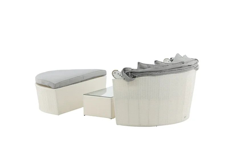 Padova Liggestol - Hvid - Havemøbler - Havestole - Solseng & solvogn