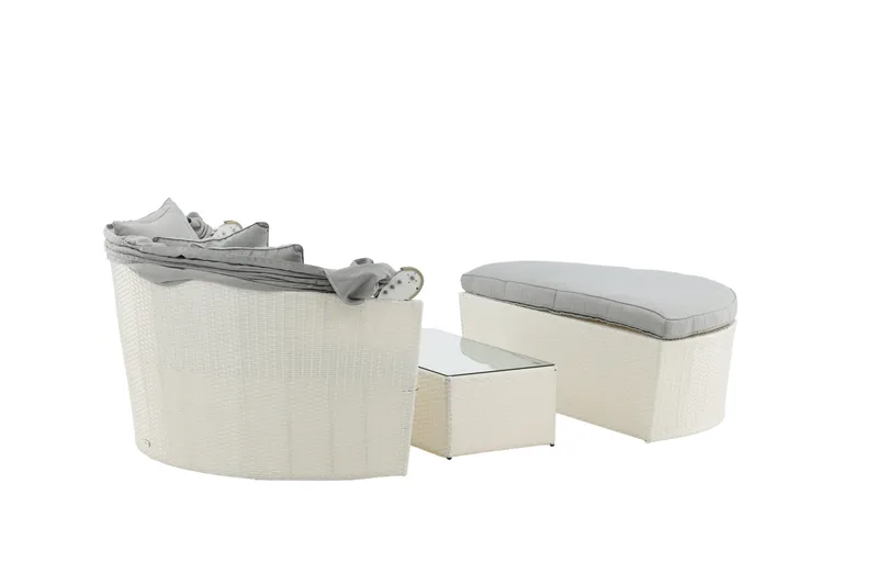 Padova Liggestol - Hvid - Havemøbler - Havestole - Solseng & solvogn