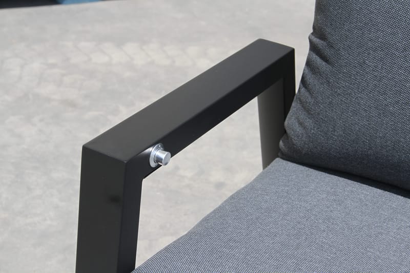 Palermo Lænestol 3-pos foldbar - Sort - Havemøbler - Havestole - Positionsstole